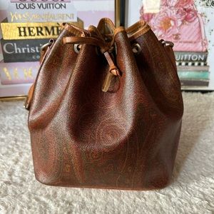 Vintage ETRO Milano Paisley Bucket Bag